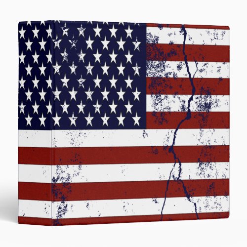 United States Flag 3 Ring Binder