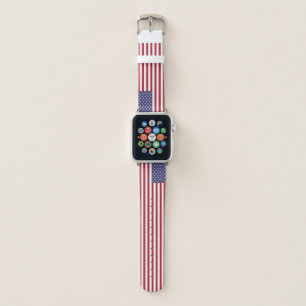 United States Flag Apple Watch Band