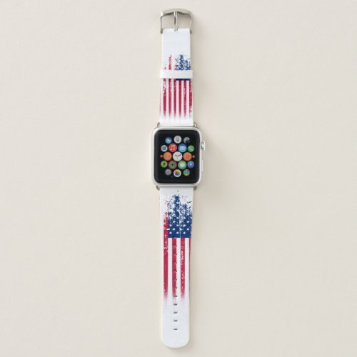 United states flag apple watch band