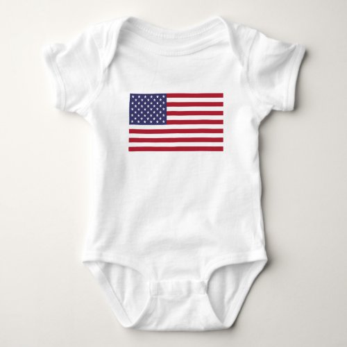 United States Flag Baby Bodysuit