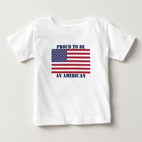 United States Flag Baby T_Shirt