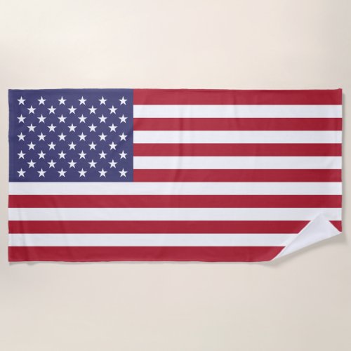 United States Flag Beach Towel