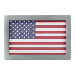 United States Flag Belt Buckle