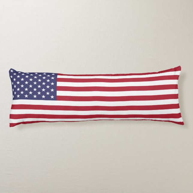 United States Flag Body Pillow (Back)