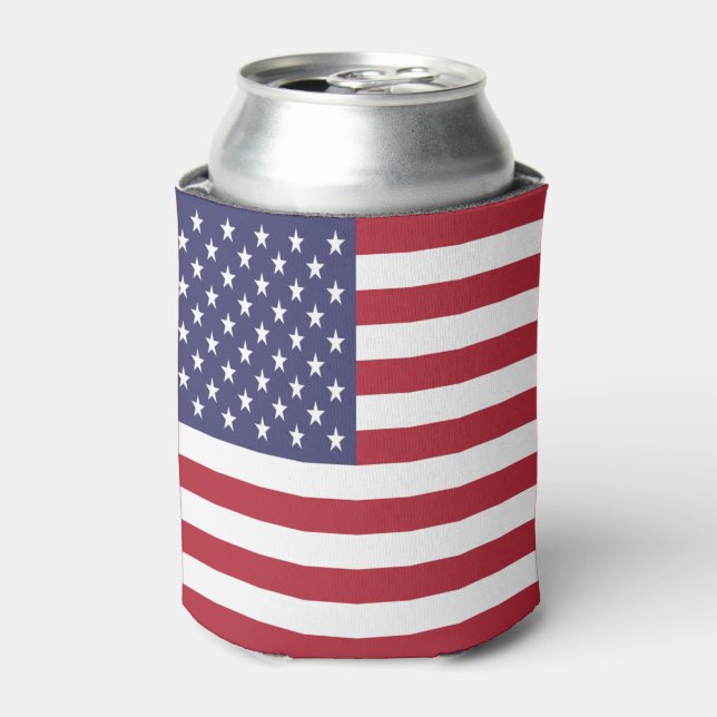 United States Flag Can Cooler (Can Front)