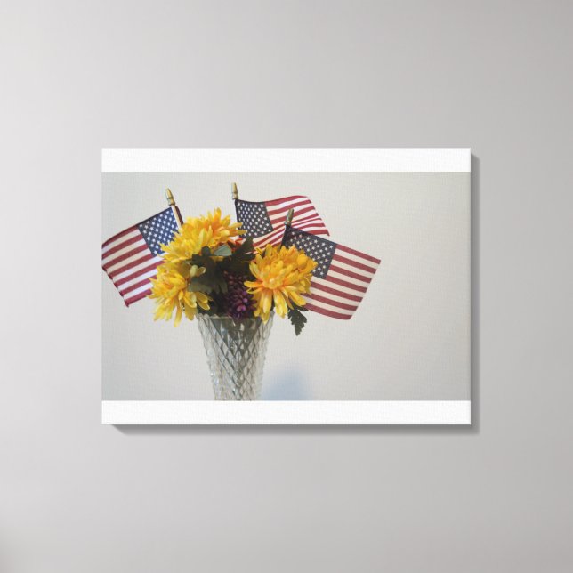United States Flag Canvas Print (Front)