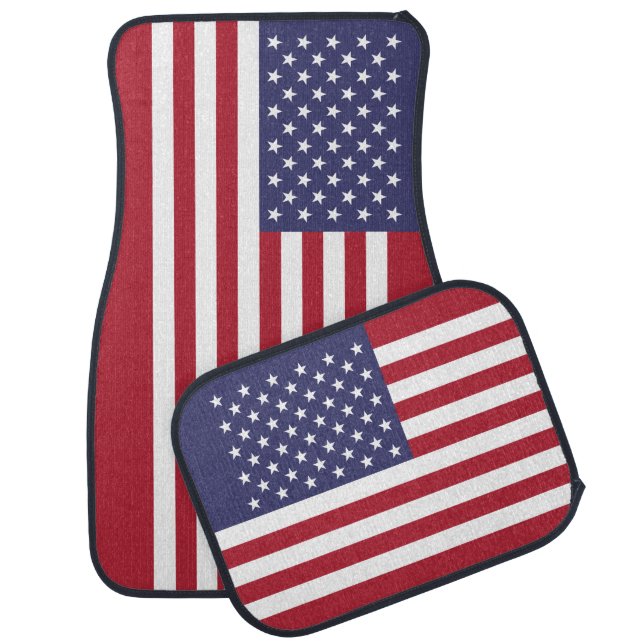 United States Flag Car Floor Mat (Set)