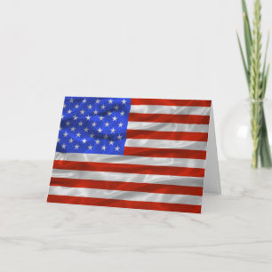 United States Flag Card