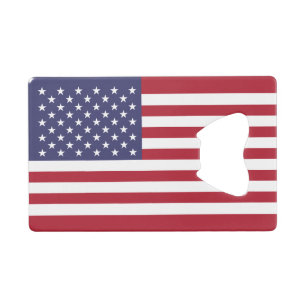 United States Flag Credit Card Bottle Opener