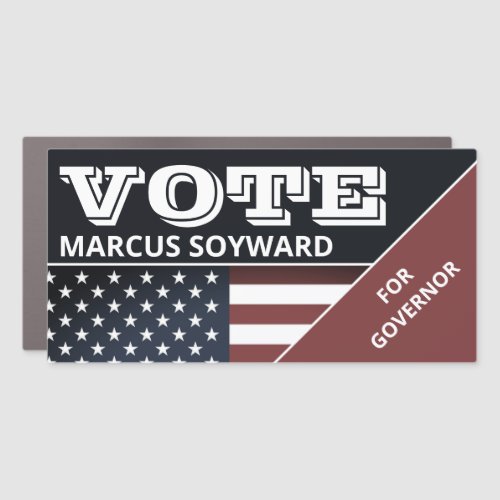 United States Flag Design Political Campaigner Car Magnet