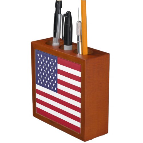 United States Flag Desk Organizer