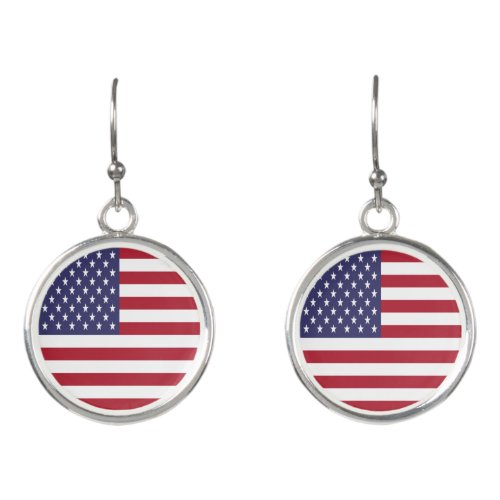 United States Flag Earrings