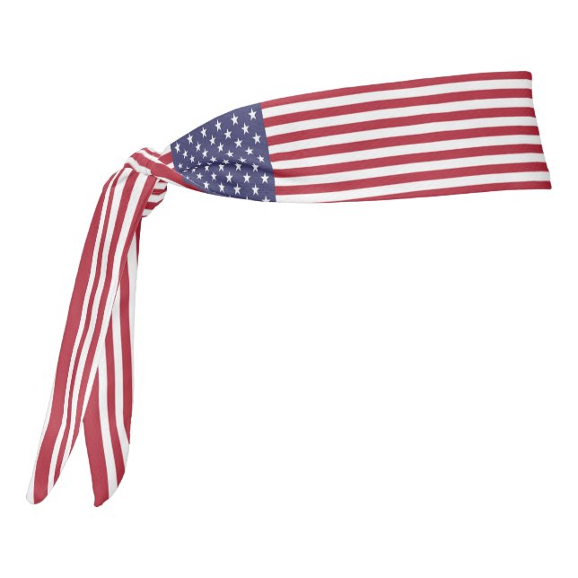 United States Flag Elegant Patriotic Tie Headband (Rotate 270)