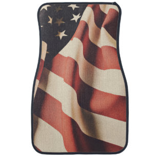 United States flag filter Car Mat