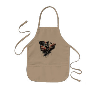United States Flag. Firefighter Kids' Apron