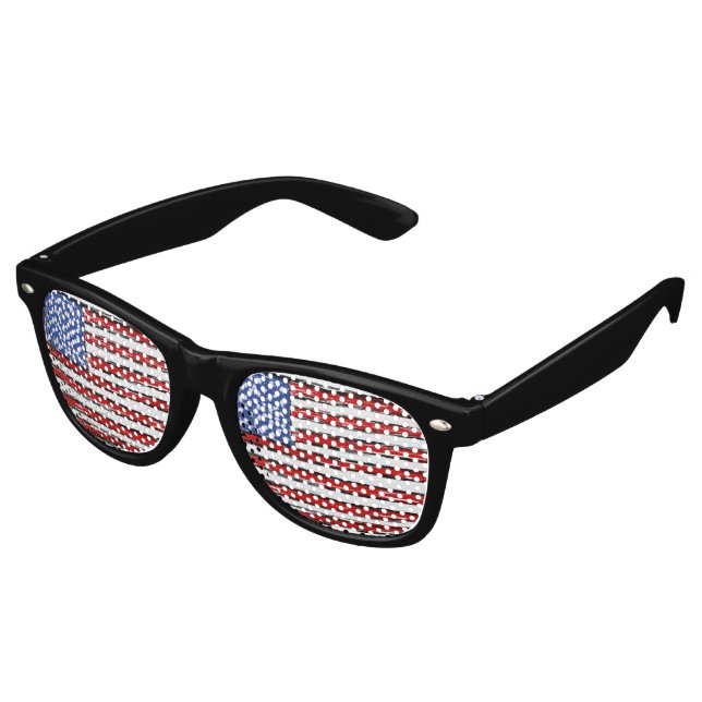 United States Flag Glasses (Angled)