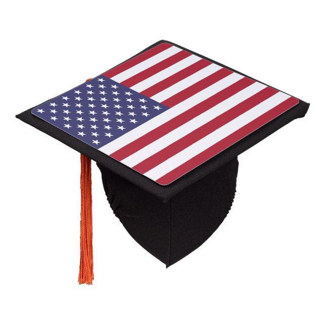 United States Flag Graduation Cap Topper (Angled)