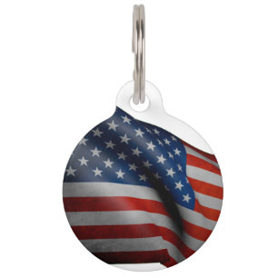 United States flag-Great Seal Pet ID Tag