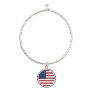 United States Flag Independence Day Bangle Bracelet