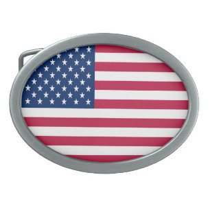 United States Flag Independence Day Belt Buckle