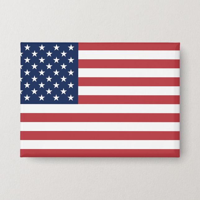 United States Flag Independence Day Button (Front)