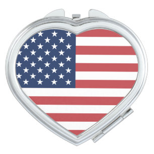 United States Flag Independence Day Compact Mirror