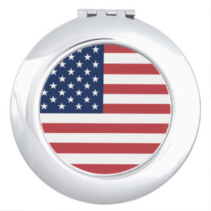 United States Flag Independence Day Compact Mirror