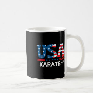 United States Flag Karate Usa Team Sport Karate  Coffee Mug