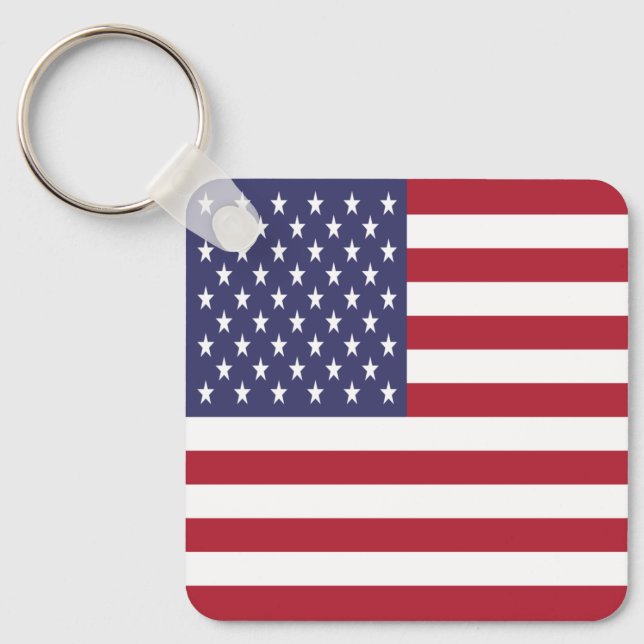 United States Flag Keychain (Front)