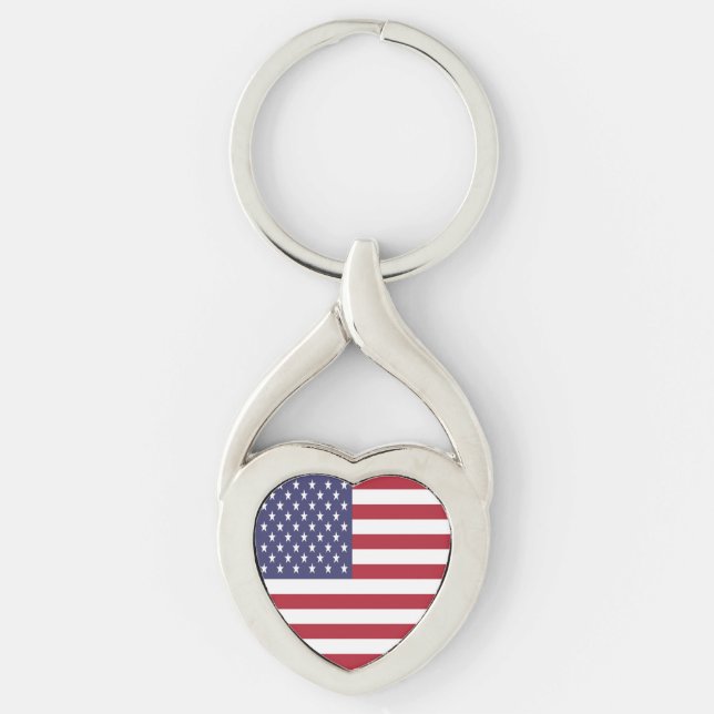 United States Flag Keychain (Front)