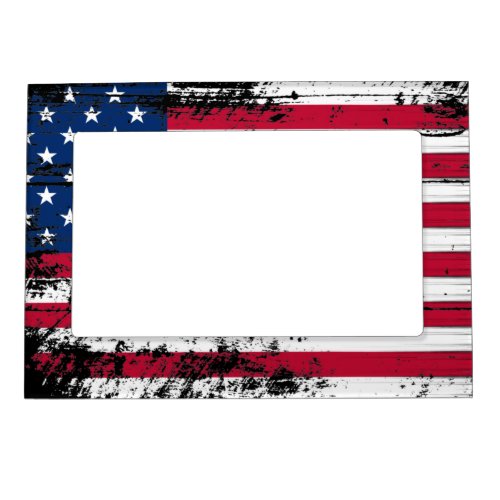 United states flag magnetic frame