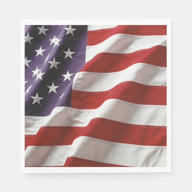 United States Flag Napkins (Front)