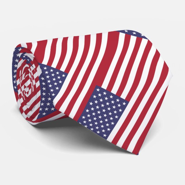 United States Flag Neck Tie (Rolled)