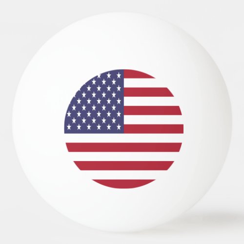 United States Flag Ping Pong Ball