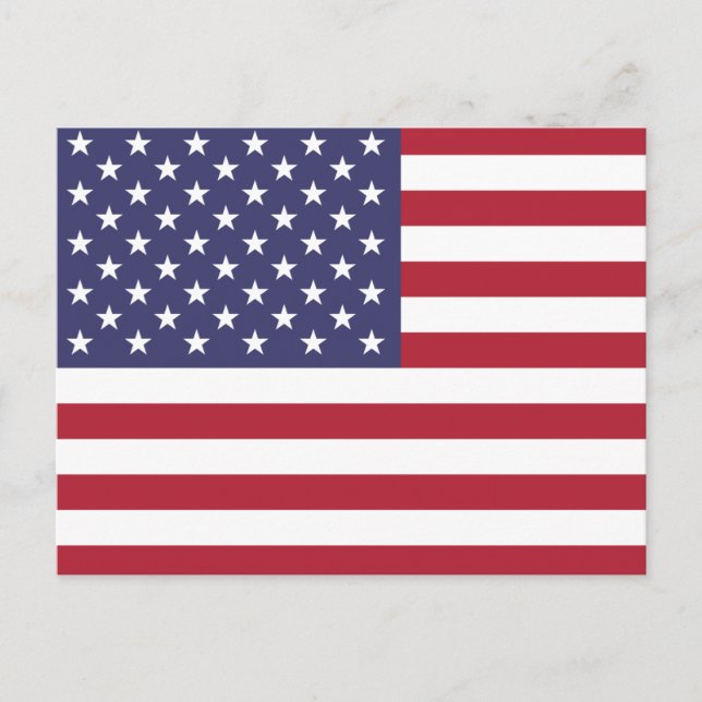 United States Flag Postcard (Front)
