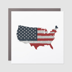 United States flag Retro Car Magnet