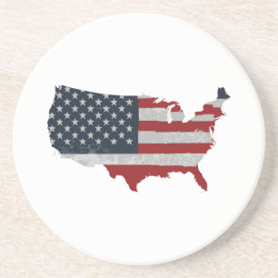 United States flag Retro Coaster