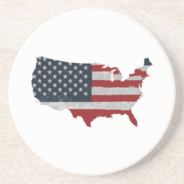 United States flag Retro Coaster (Front)