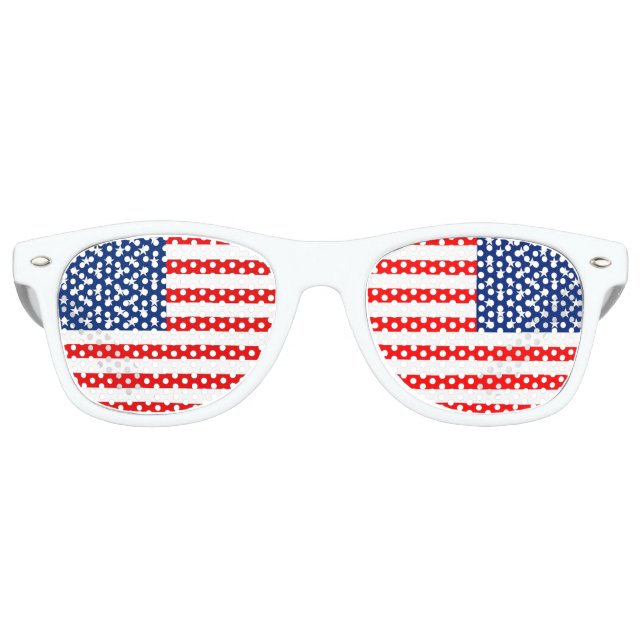United States Flag Retro Sunglasses (Front)