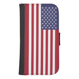 United States Flag Galaxy S4 Wallet Case
