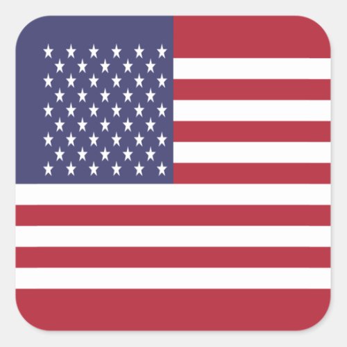 United States Flag Square Sticker