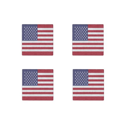 United States Flag Stone Magnet