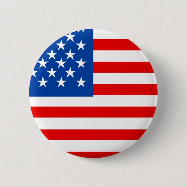 United States Flag T-shirts and Gifts Button (Front)