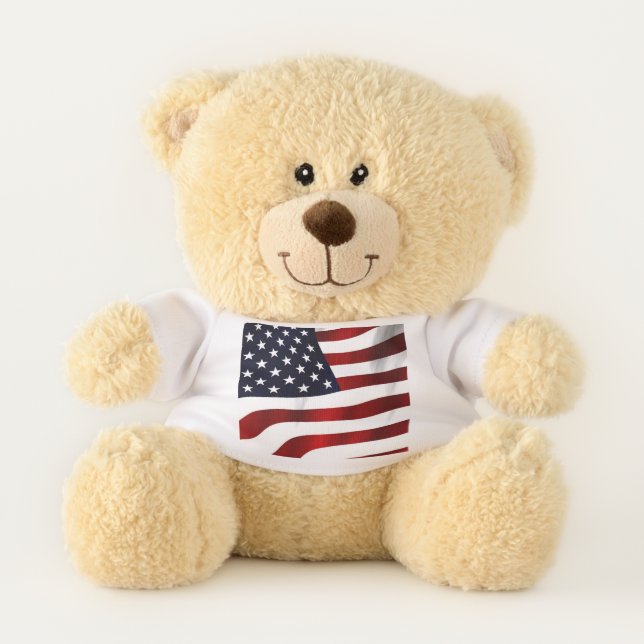 UNITED STATES FLAG TEDDY BEAR (Front)