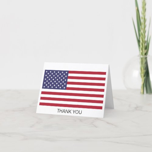 United States Flag Thank You Card