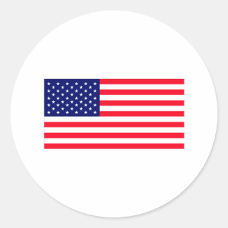 United States Flag The MUSEUM Zazzle Classic Round Sticker