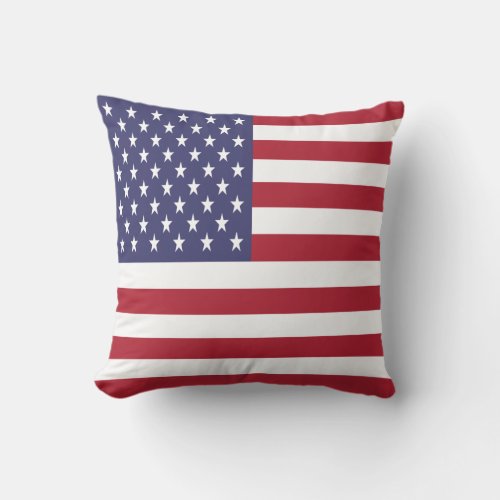 United States Flag Throw Pillow