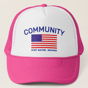 United States Flag Trucker Hat (Customize It!)
