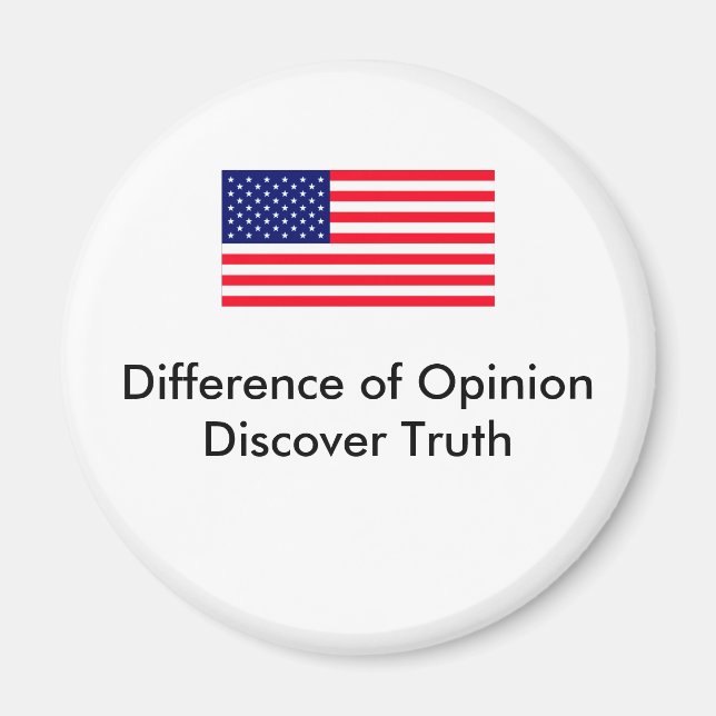 United States Flag  Truth The MUSEUM Zazzle Gifts Magnet (Front)