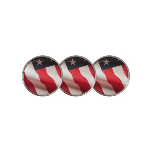 United States flag vertical Golf Ball Marker